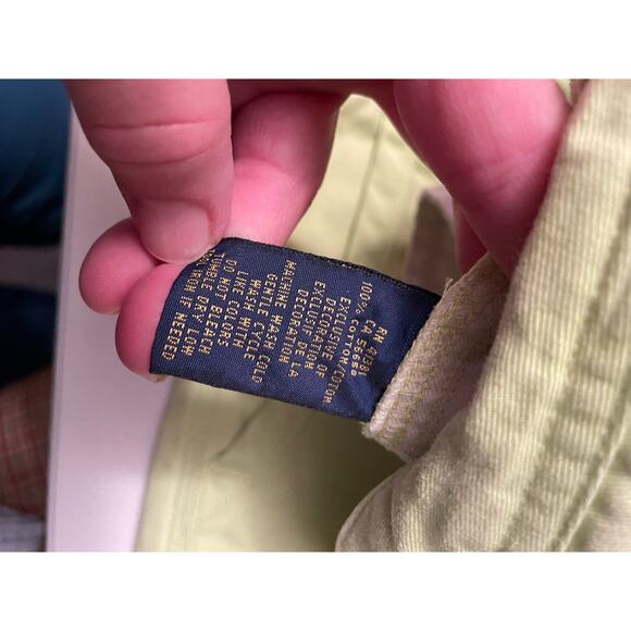 Polo lime green shorts blue & gold label size 2 - Picture 4 of 5